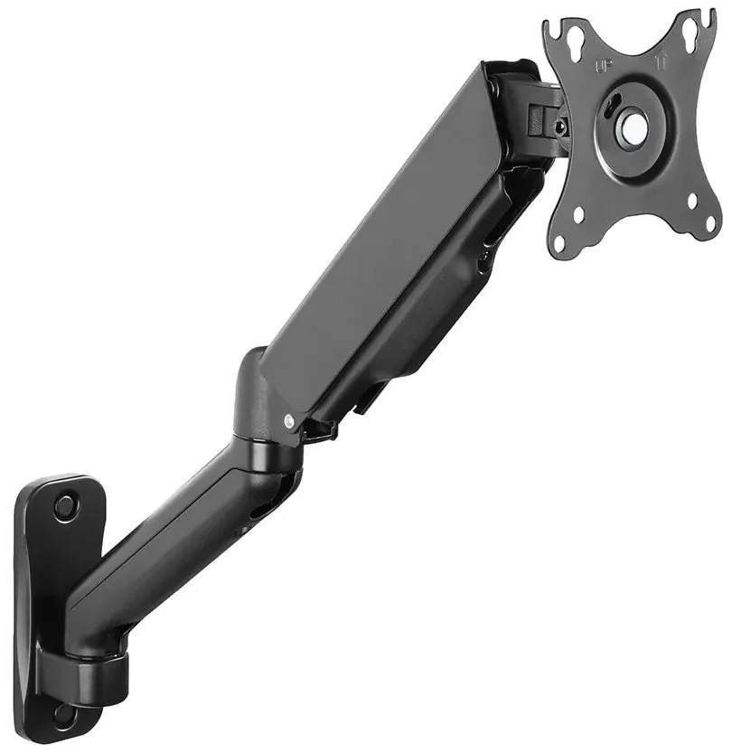 Neomounts WL70-450BL11 / wall mounted gas spring monitor arm (3 pivots VESA 100x100) / Black