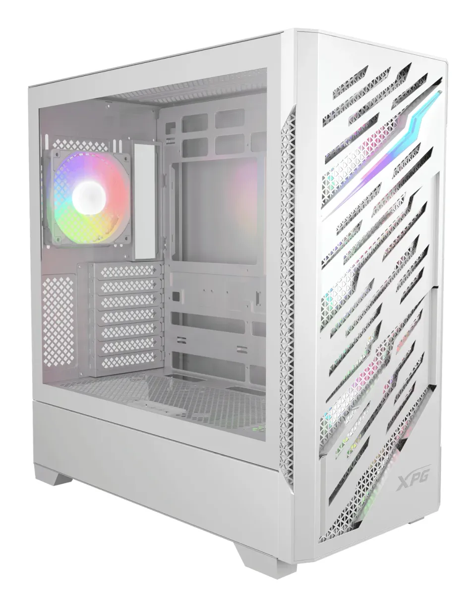 ADATA XPG case STARKER AIR BTF Mid-Tower, bez zdroje, 4x 120mm ARGB, Bílá