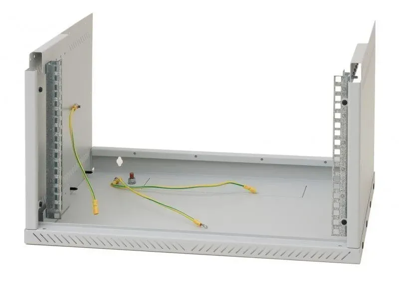 19"rozvaděč jednodílný 6U/400mm FLAT-PACK skl.dv.