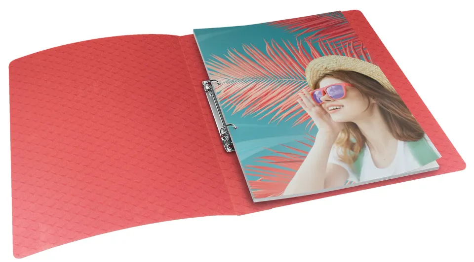 Esselte desky s 2kroužkovým mechanismem Colour'Breeze, korálová