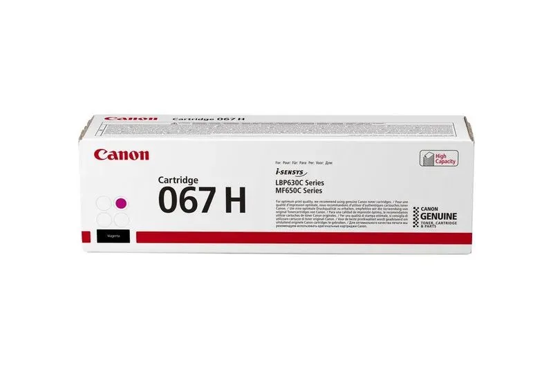 CANON CRG 067 H originální toner magenta pro LBP631Cdw, LBP633Cdw, MF651Cw, MF655Cdw, a MF657Cdw.