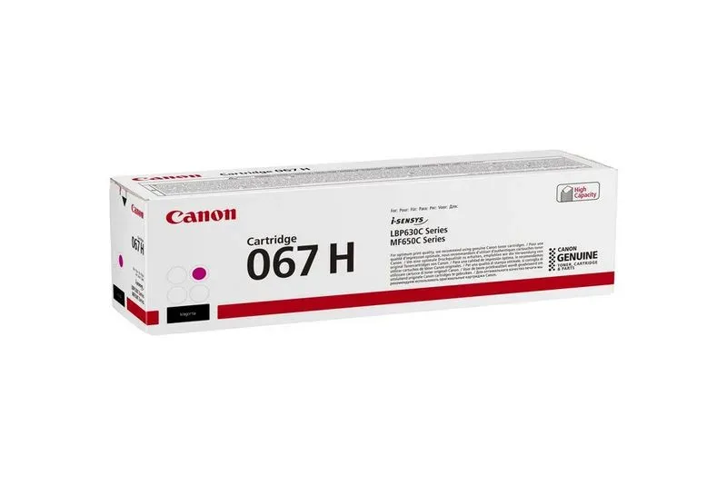 CANON CRG 067 H originální toner magenta pro LBP631Cdw, LBP633Cdw, MF651Cw, MF655Cdw, a MF657Cdw.