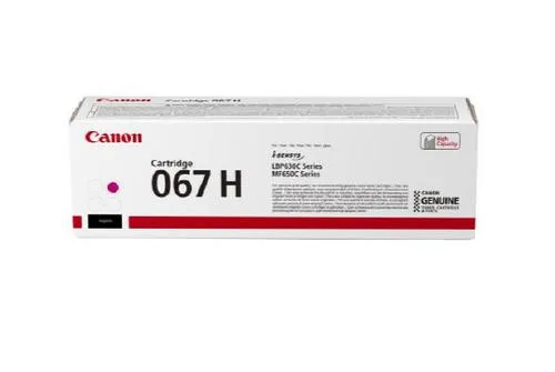 CANON CRG 067 H originální toner magenta pro LBP631Cdw, LBP633Cdw, MF651Cw, MF655Cdw, a MF657Cdw.