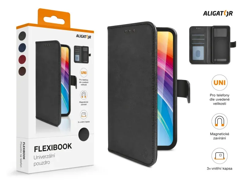 ALIGATOR Pouzdro Flexibook vel.5,5"-6" tmavě zelené
