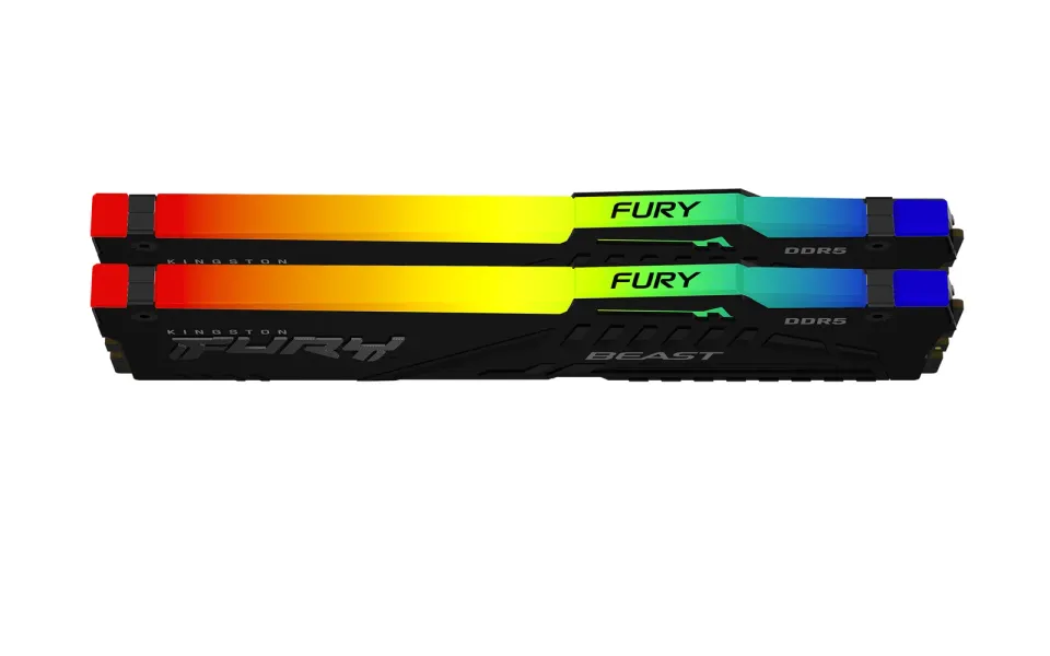 KINGSTON 64GB 5600MHz DDR5 CL40 DIMM (Kit of 2) FURY Beast RGB