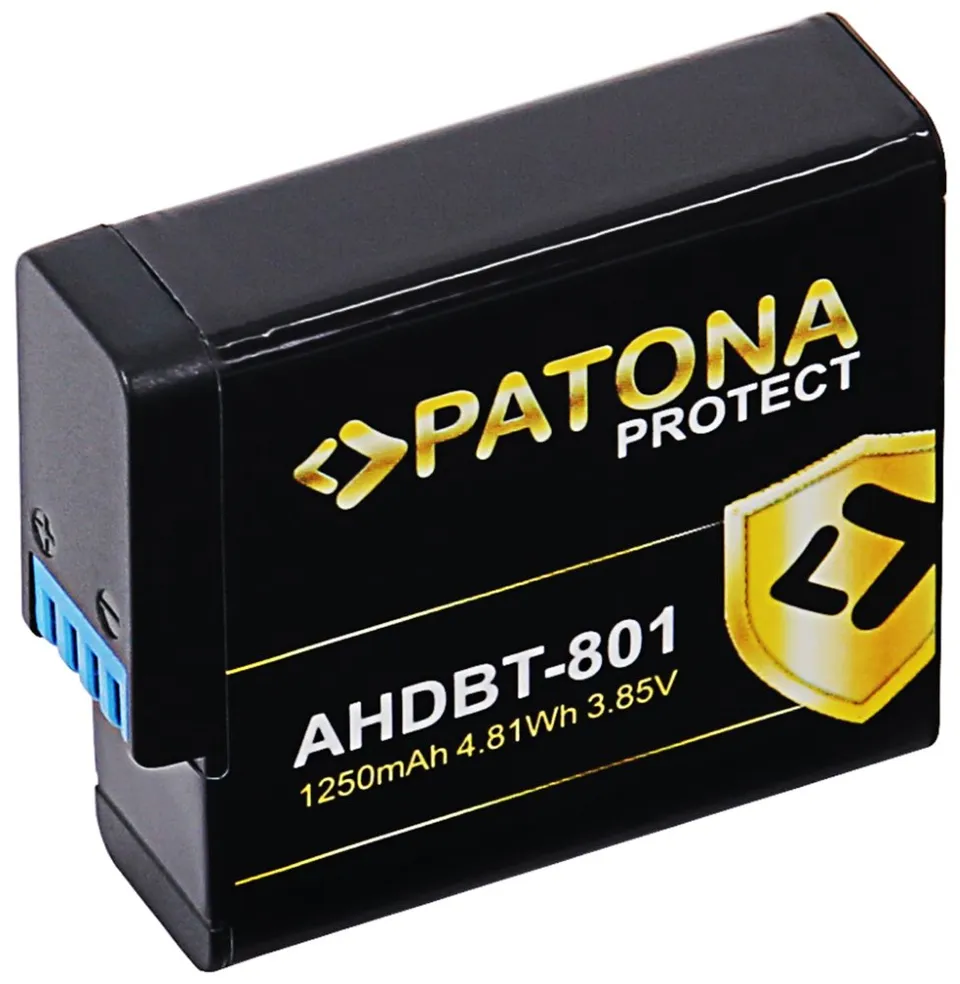PATONA baterie pro digitální kameru GoPro Hero 5/6/7/8 1250mAh Li-Ion Protect