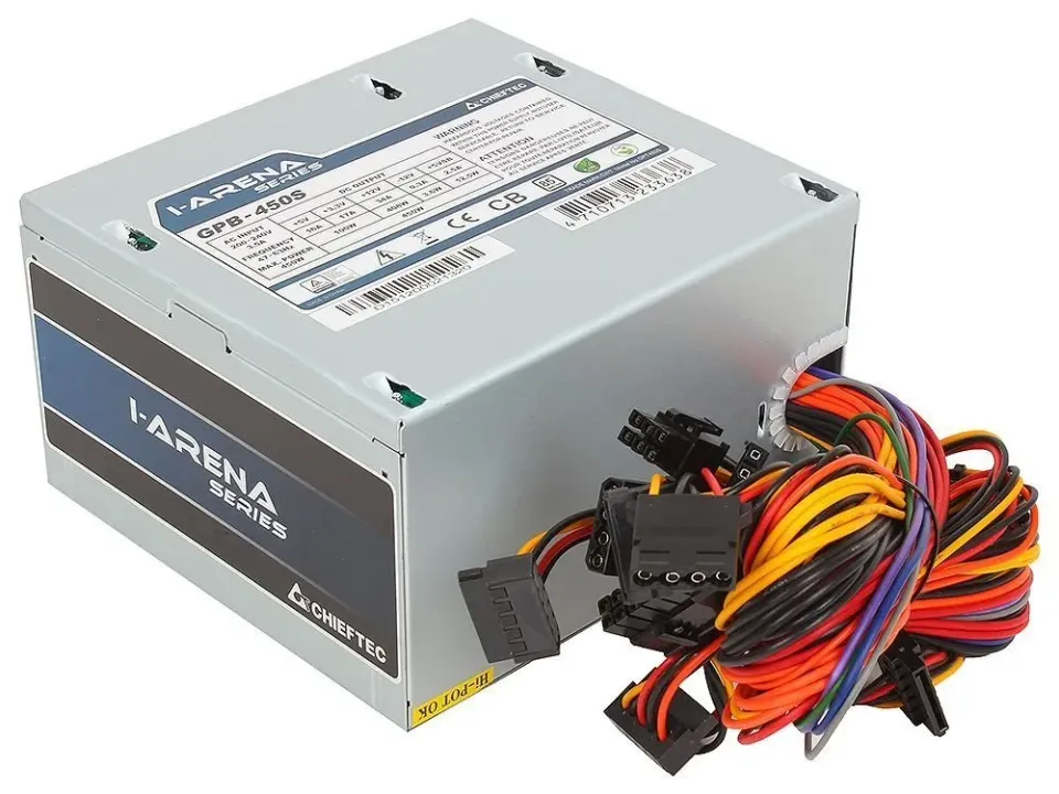 CHIEFTEC zdroj iARENA, GPB-450S, 450W, 120mm fan, PFC, bulk, účinnost 85%