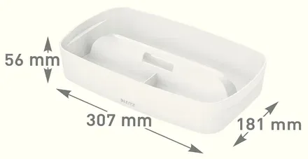 LEITZ Organizér s držadlem MyBox (S), bílá