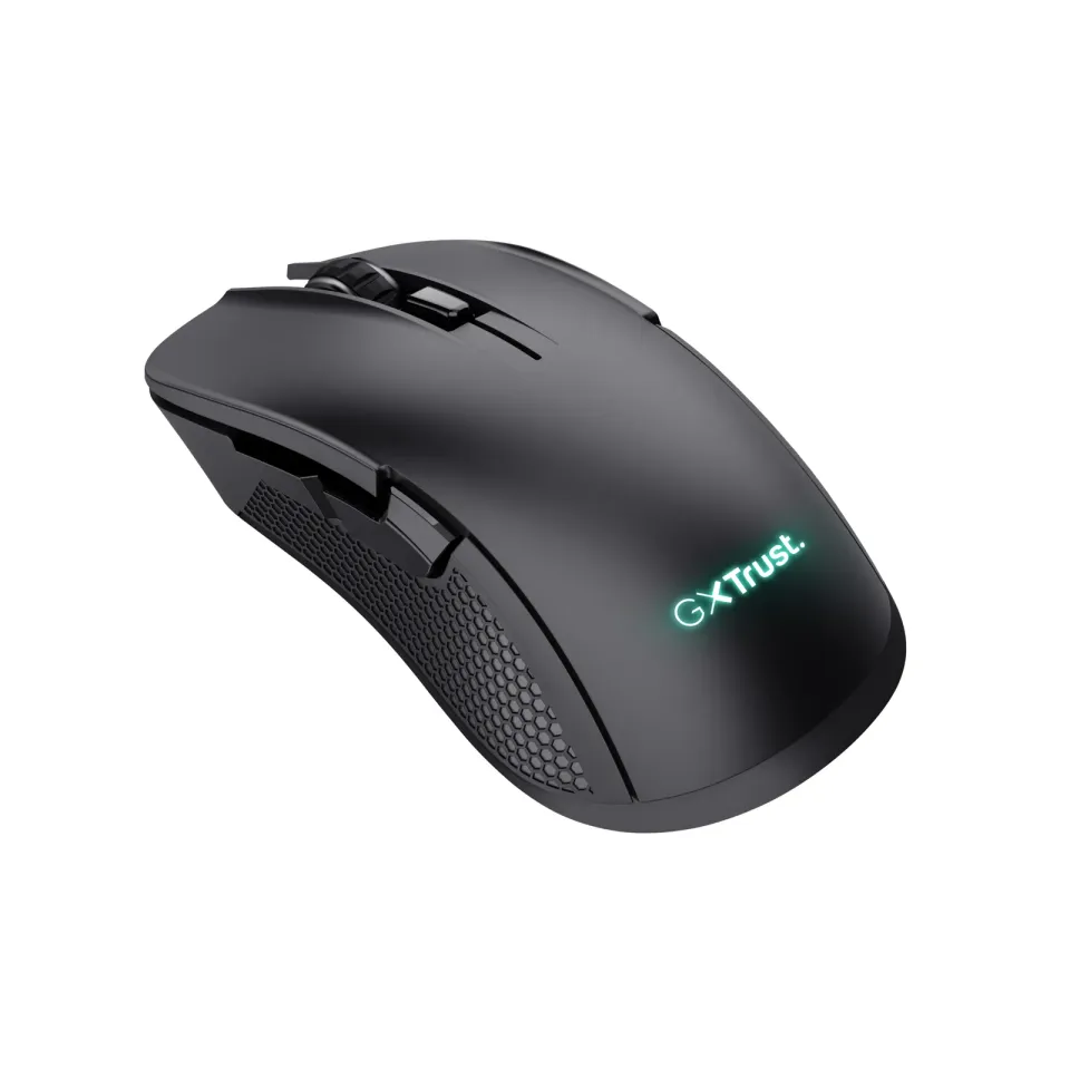 TRUST bezdrátová myš GXT 931 Ybar Wireless, Bezdrátová RF 2.4GHz, USB-C, Černá