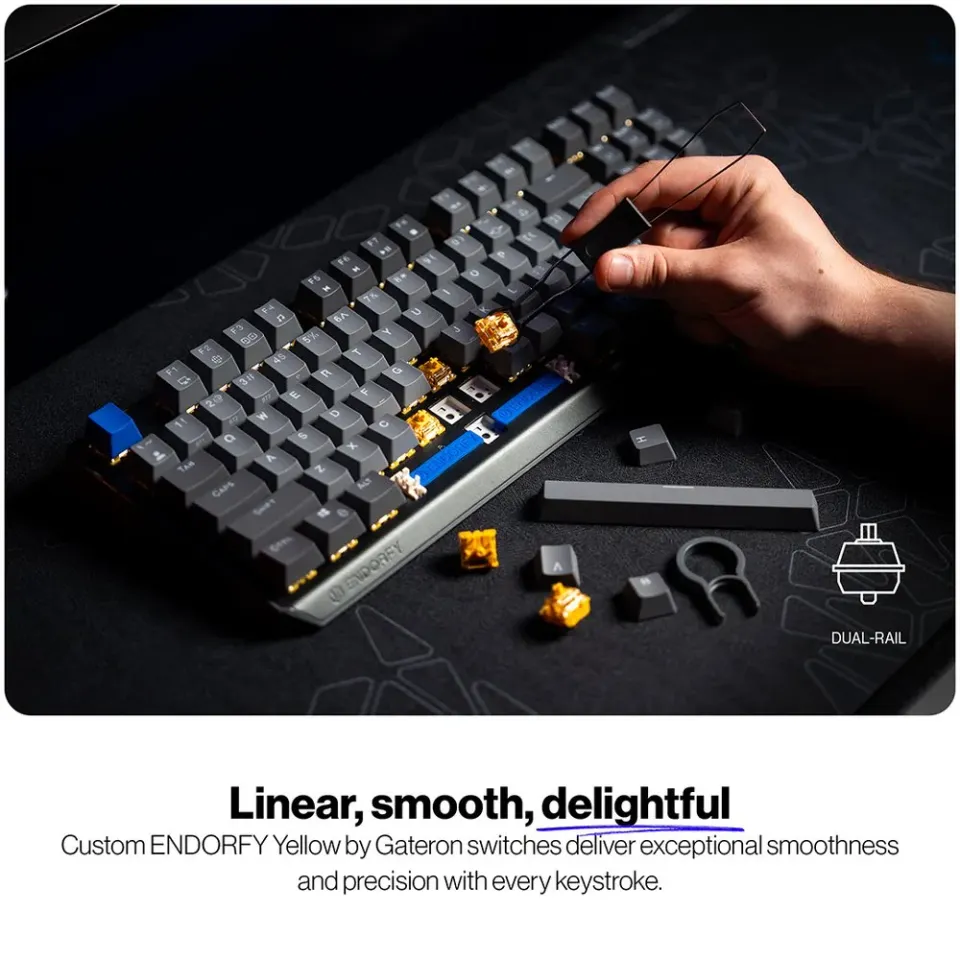 Endorfy Thock V2 TKL Wireless Klávesnice,herní,bezdrátová,mechanická,Endorfy Yel