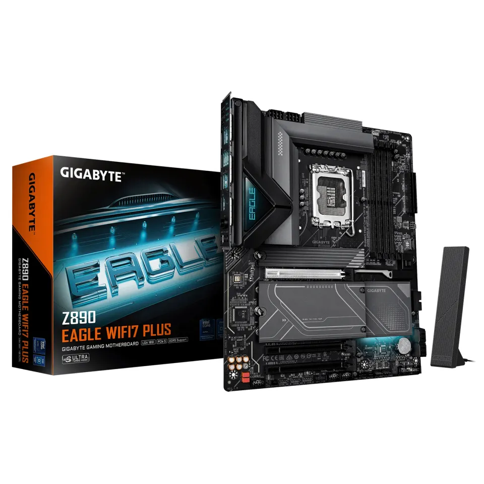 GIGABYTE MB Sc LGA1851 Z890 EAGLE WIFI7 PLUS, Intel Z890, 4xDDR5, WiFi, 1xUSB4, 1xDP