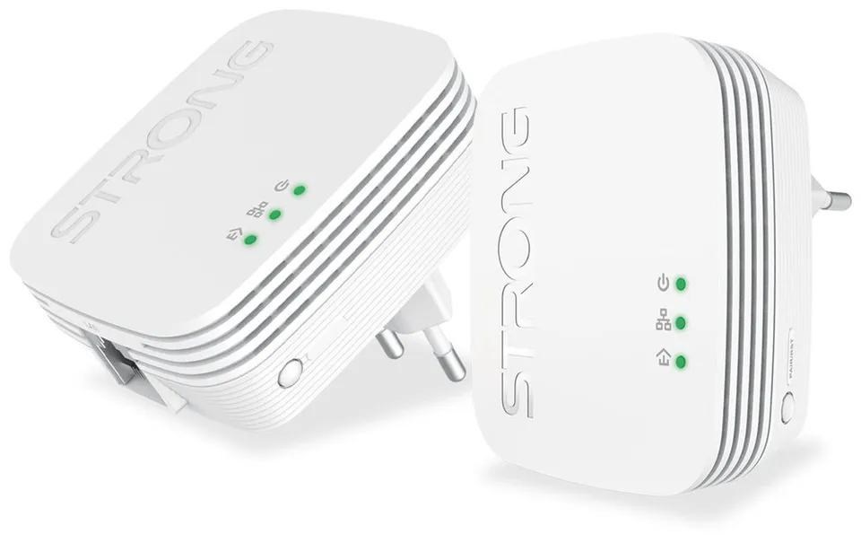 STRONG sada 2 adaptérů Powerline PL600MDUO/ 600 Mbit/s/ 1x LAN/ bílý