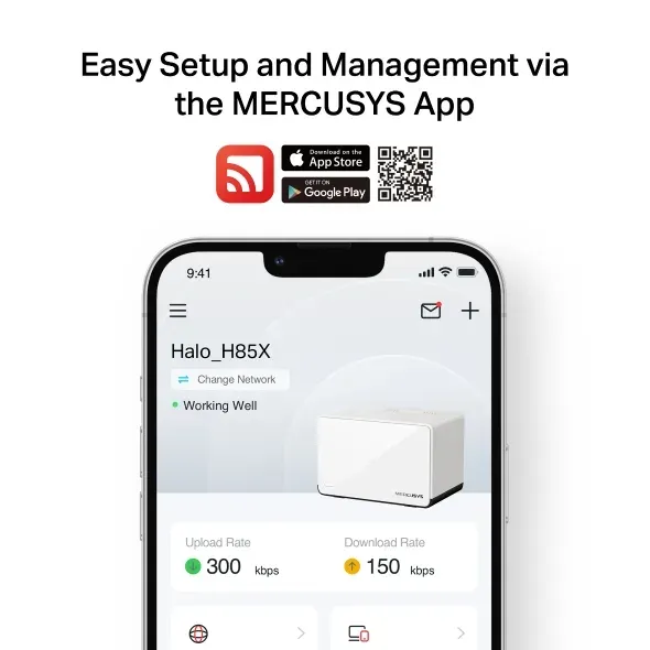 MERCUSYS Wi-Fi 6 mesh systém pro celou domácnost AX3000
