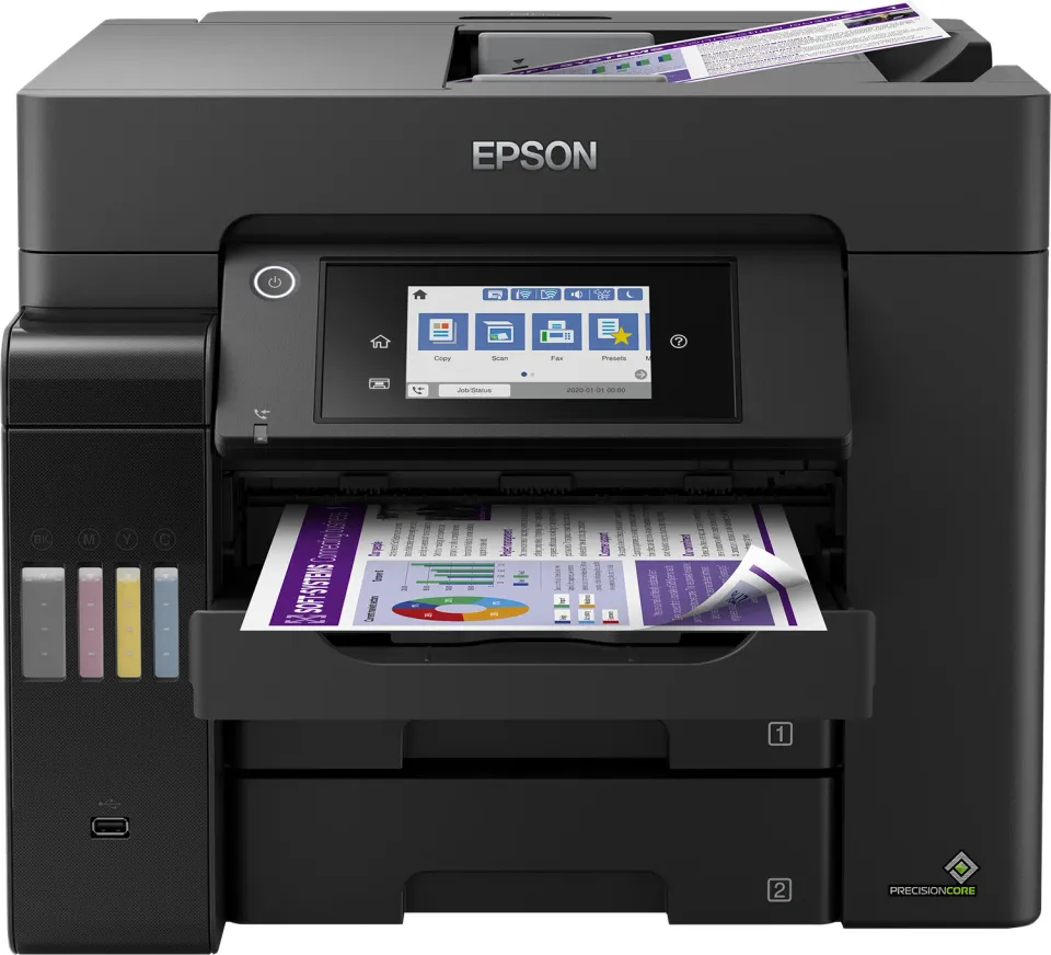 Epson EcoTank L6570 – A4-Tintentank-Multifunktionsdrucker 4-in-1 mit Fax, Duplex, ADF, 550 Blatt Papierzufuhr, Ethernet und WLAN