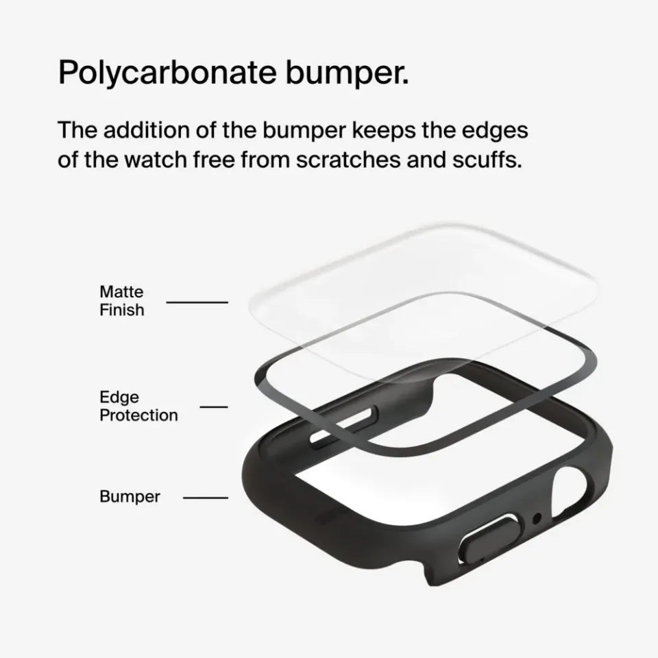 Belkin ochrana displeje ScreenForce 2v1 pro Apple Watch Série 4/5/6/SE/7/8/9, 44