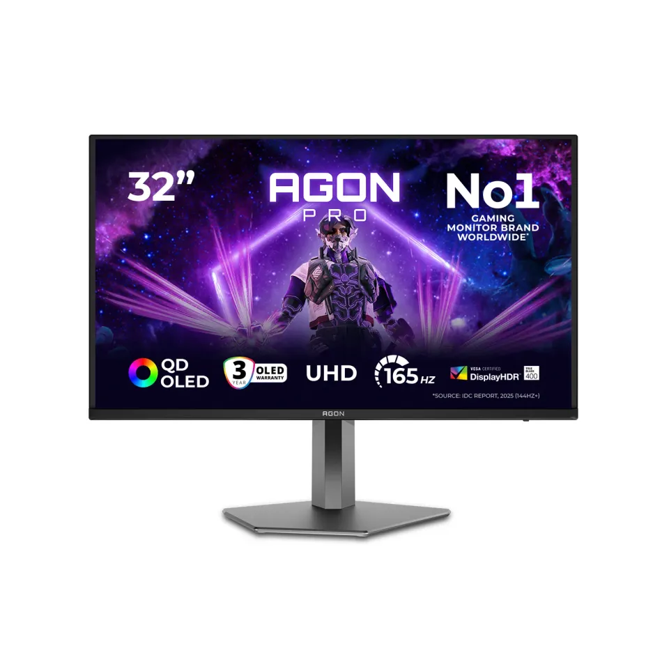 AOC AGON PRO/AG326UD/31,5"/QD-OLED/4K UHD/165Hz/0,03ms/Black/3R