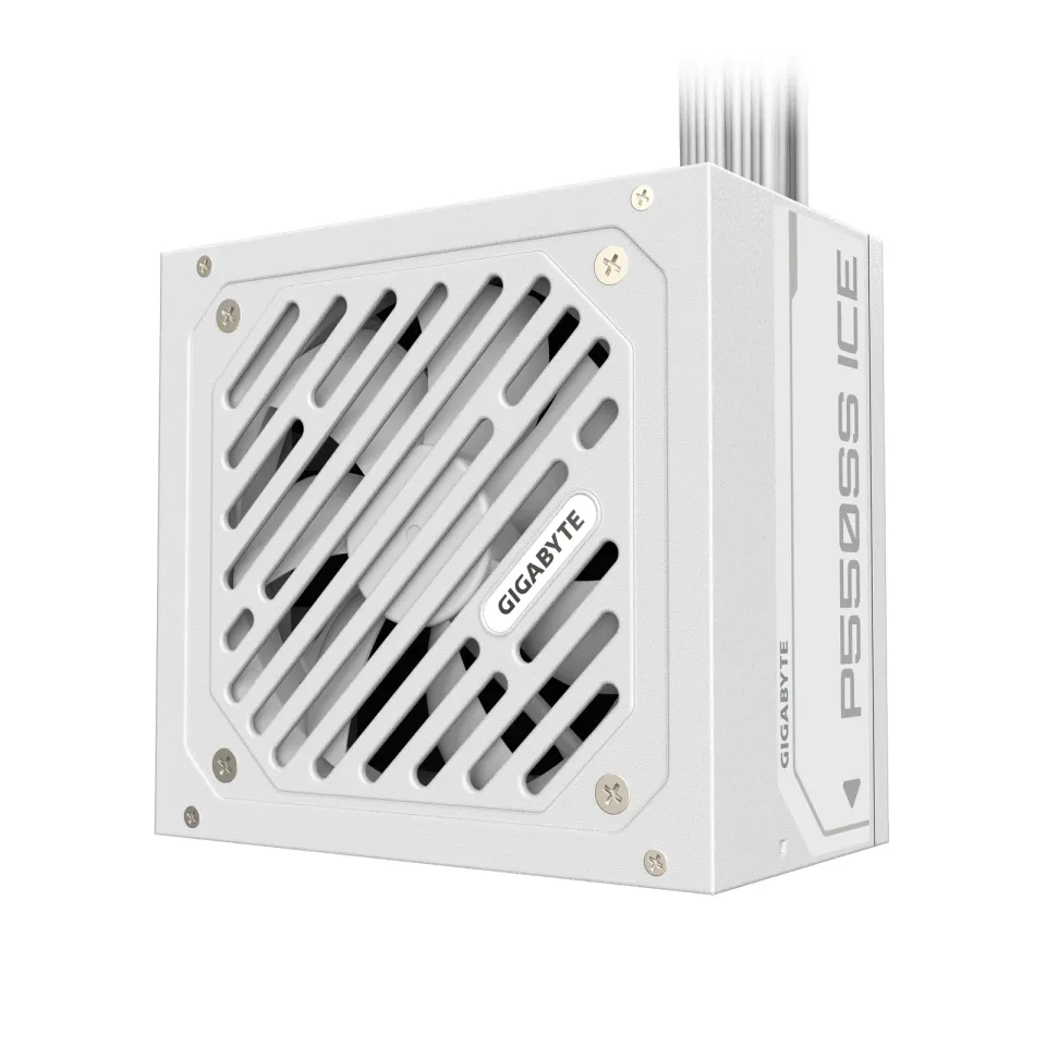 GIGABYTE zdroj P550SS ICE, 550W, 80+ Silver, 120mm, ATX 3.0, bílá