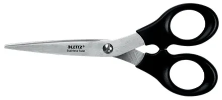Leitz nůžky z nerezové oceli, 165 mm, černé