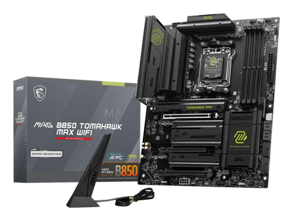 MSI MAG B850 TOMAHAWK MAX WIFI, AM5, AMD B850, 4x DDR5, ATX