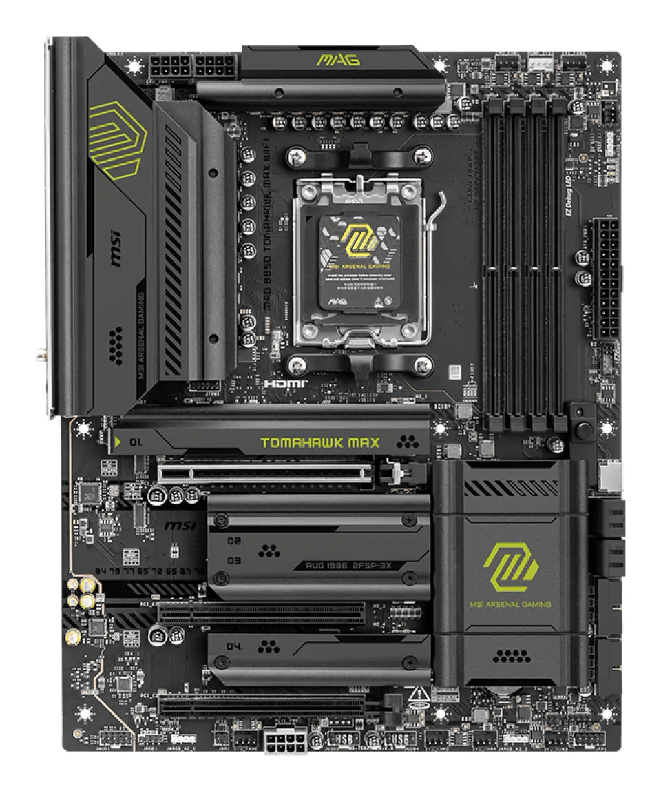 MSI MAG B850 TOMAHAWK MAX WIFI, AM5, AMD B850, 4x DDR5, ATX