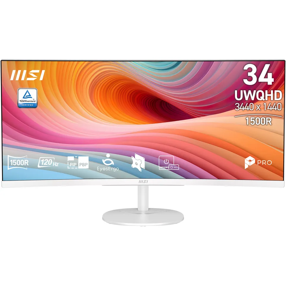 MSI monitor PRO MP341CQW E12, 34" zakřivený VA LED/3440x1440 (UWQHD)//1ms/120Hz/