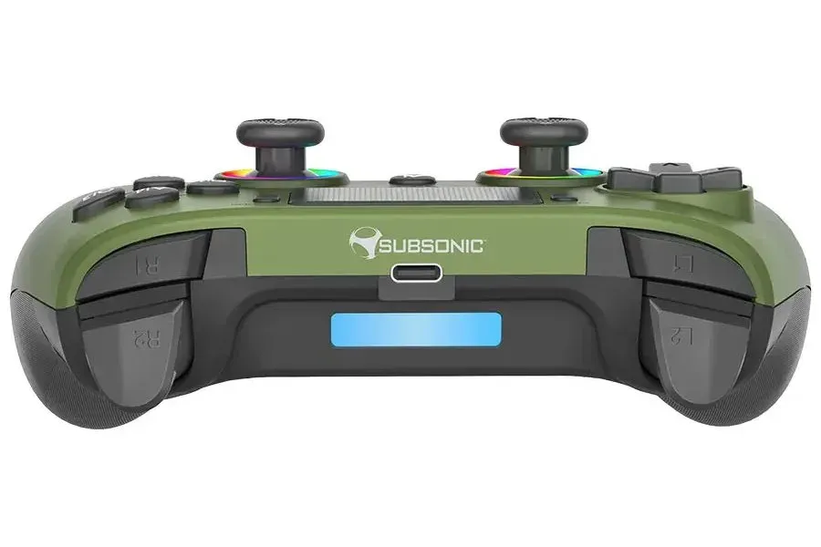 SUBSONIC by SUPERDRIVE herní ovladač WIRELESS LED CONTROLLER PS5/ PC/ Military Green