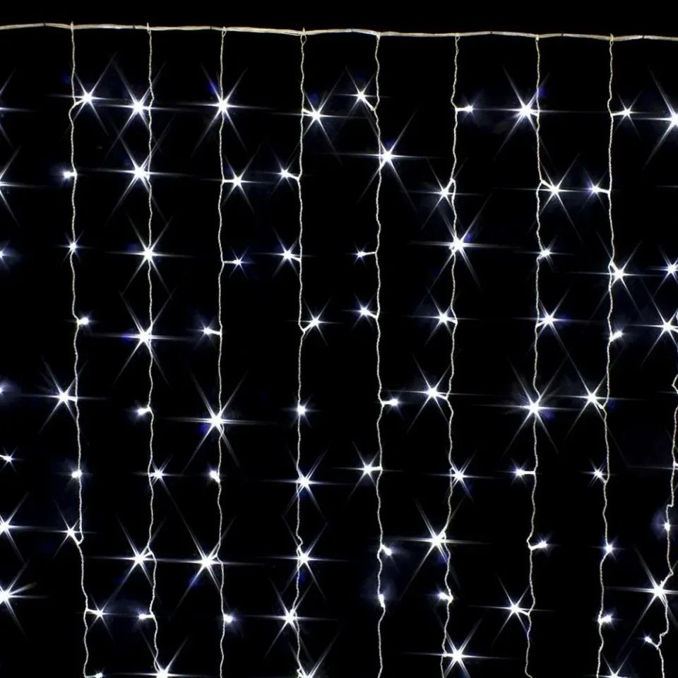 COLORWAY LED girlanda/ vnitřní / 300 LED / délka 3 x 3m / studená bílá/ AC 220V