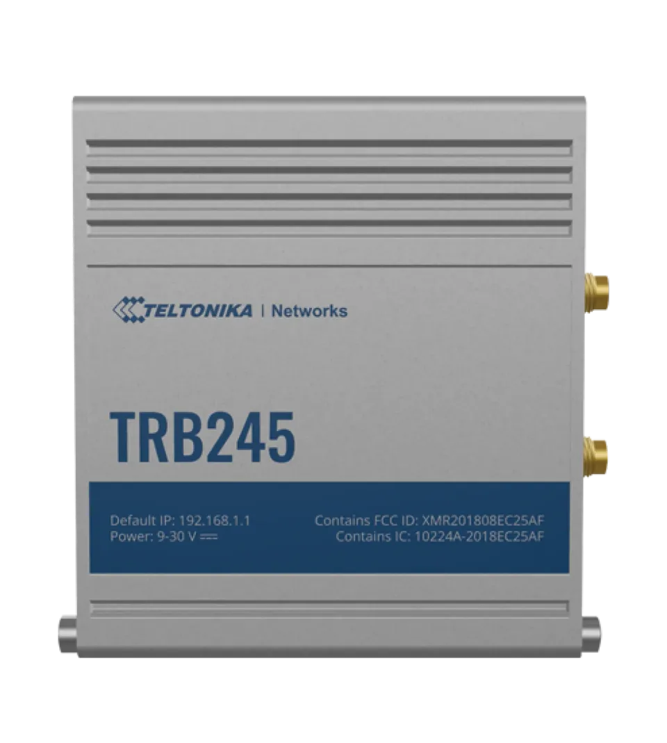 Teltonika LTE Cat 4 RS232/RS485 Cellular Gateway, DUAL SIM - TRB245