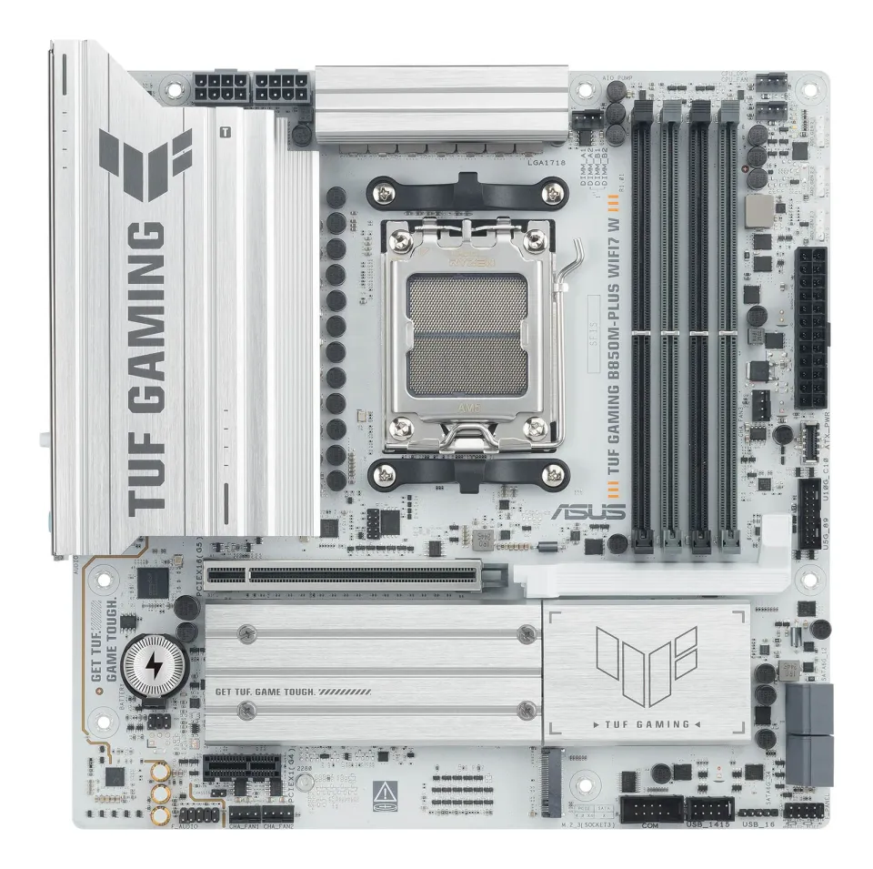 ASUS MB Sc AM5 TUF GAMING B850M-PLUS WIFI7 W, AMD B850, 4x DDR5, 1xDP1, 1xHDMI, WIFI, mATX