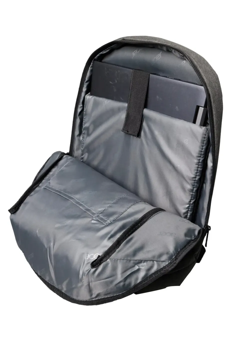 ACER urban backpack, grey & green, 15.6"
