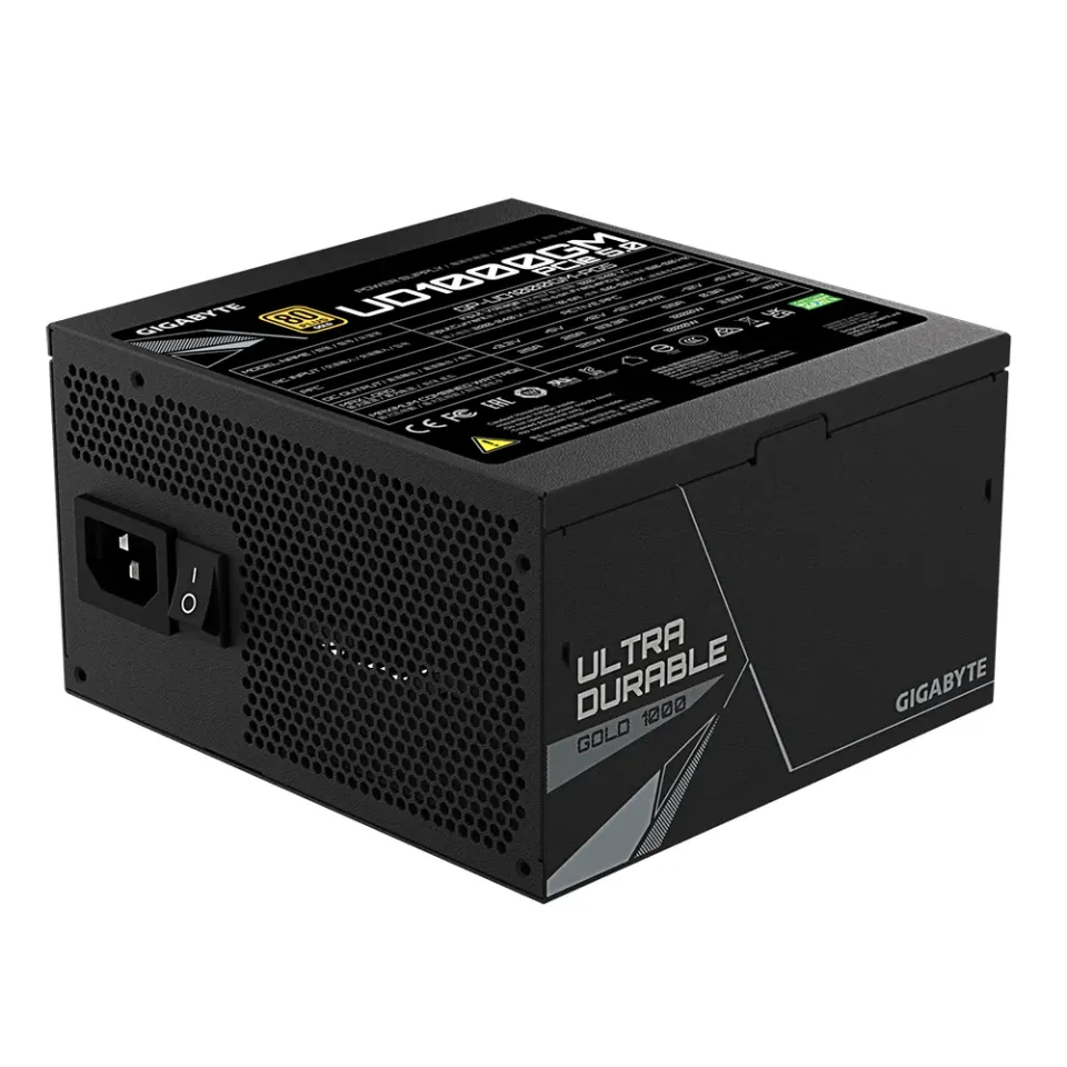 GIGABYTE zdroj UD1000GM PG5, 1000W, 80plus gold, modular, 120 mm fan