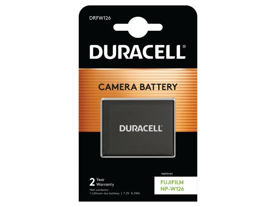 DURACELL Baterie - pro digitální fotoaparát nahrazuje Fujifilm NP-W126, 7,2V, 10