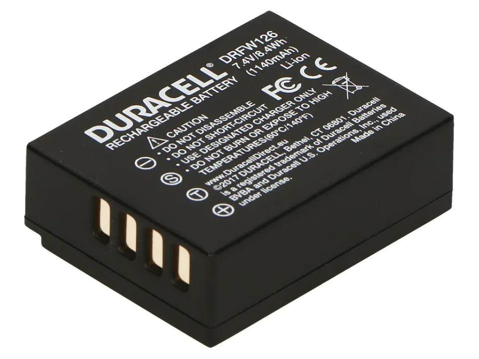 DURACELL Baterie - pro digitální fotoaparát nahrazuje Fujifilm NP-W126, 7,2V, 10