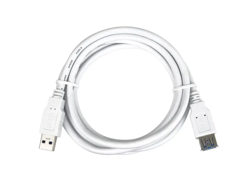 PremiumCord Prodlužovací kabel USB 3.0 Super-speed 5Gbps A-A, MF, 9pin, 0,5m bíl