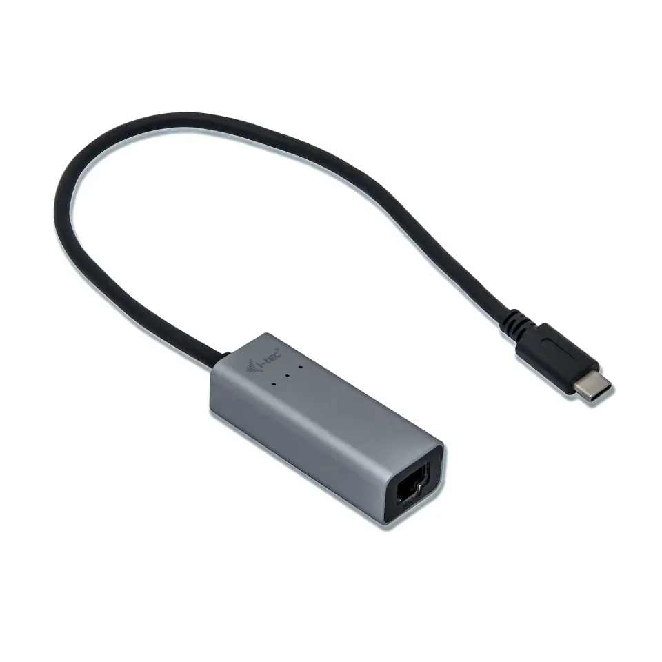i-Tec USB-C METAL Gigabit Ethernet 10/100/1000 adaptér, LED, RJ45