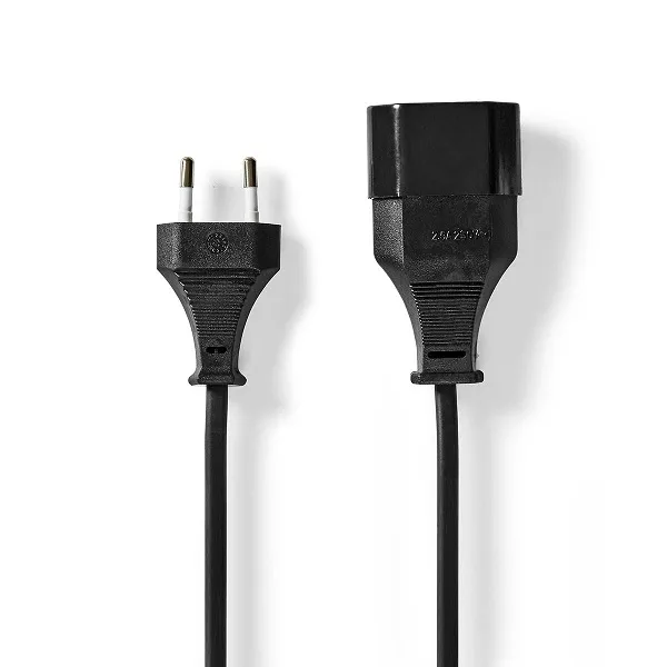 Nedis CEGL11085BK20 - Napájecí kabel | Euro Zástrčka | Euro Zásuvka | CEE 7/16