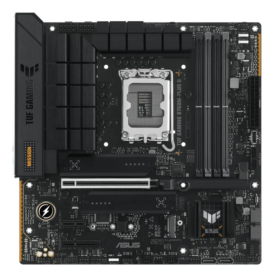 ASUS MB Sc LGA1700 TUF GAMING B760M-PLUS II, Intel B760, 4xDDR5, 1xDP, 1xHDMI, mATX