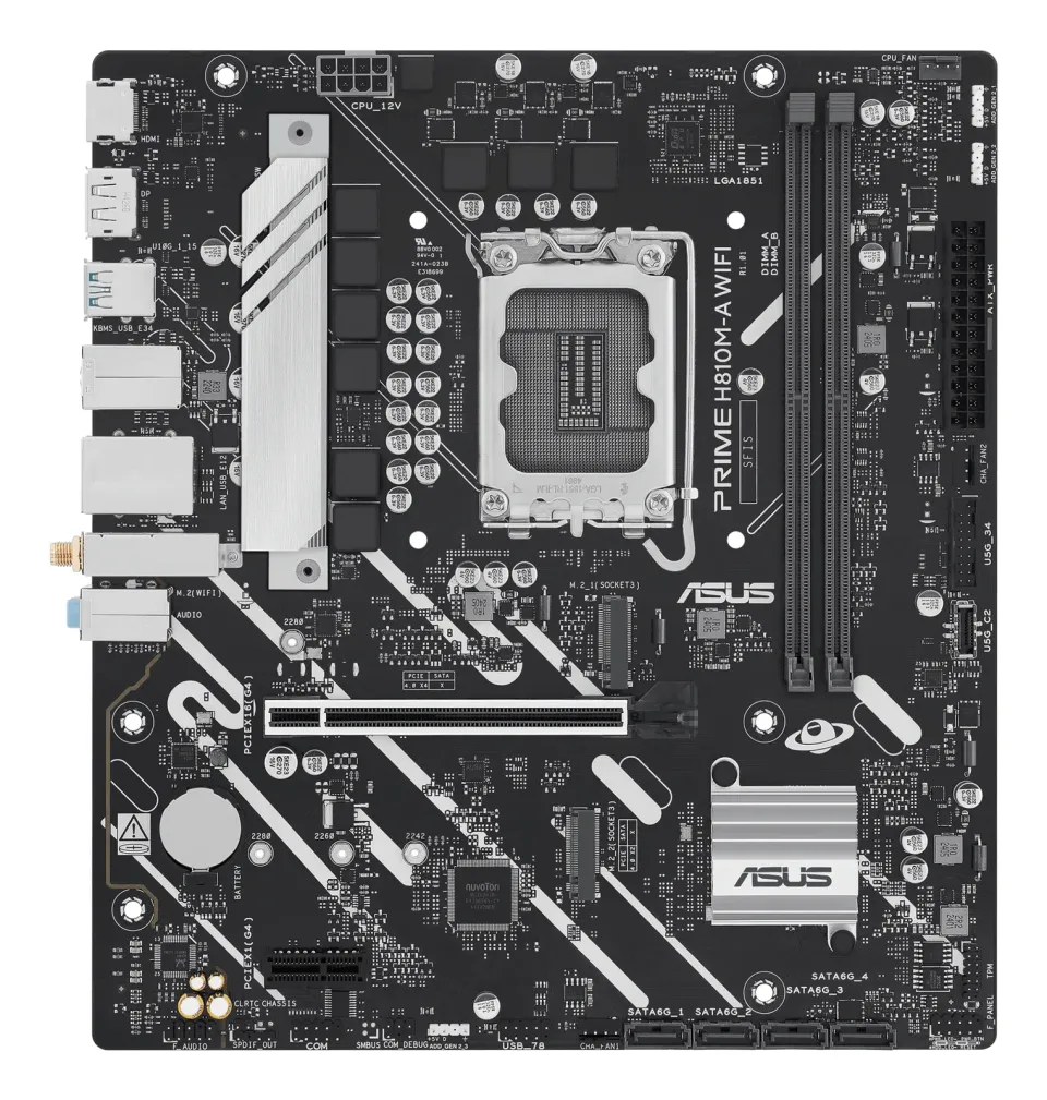 ASUS MB Sc LGA1851 PRIME H810M-A WIFI, 2xDDR5, 1xDP, 1xHDMI, WiFi, mATX