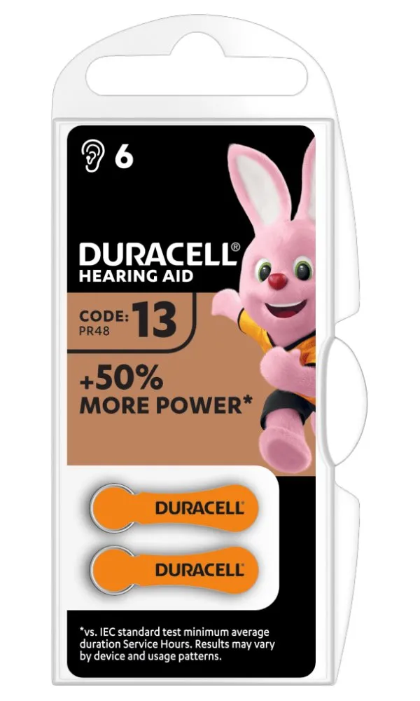 Duracell baterie do naslouchadel HA 13 6ks
