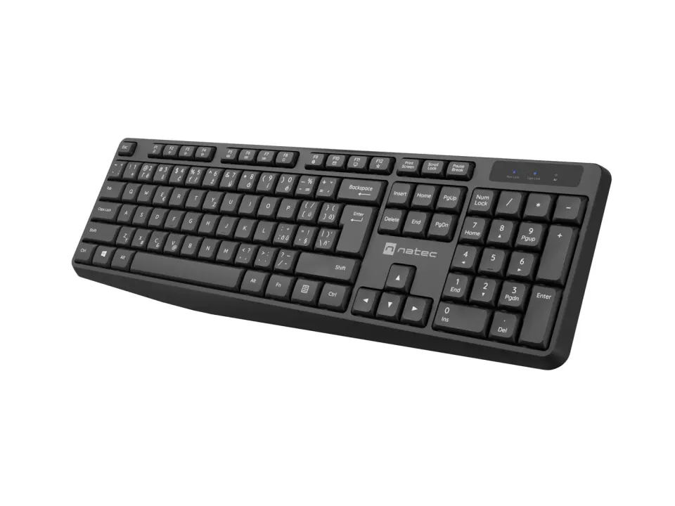 Bezdrátový set 2v1 klávesnice a myši Natec SQUID,