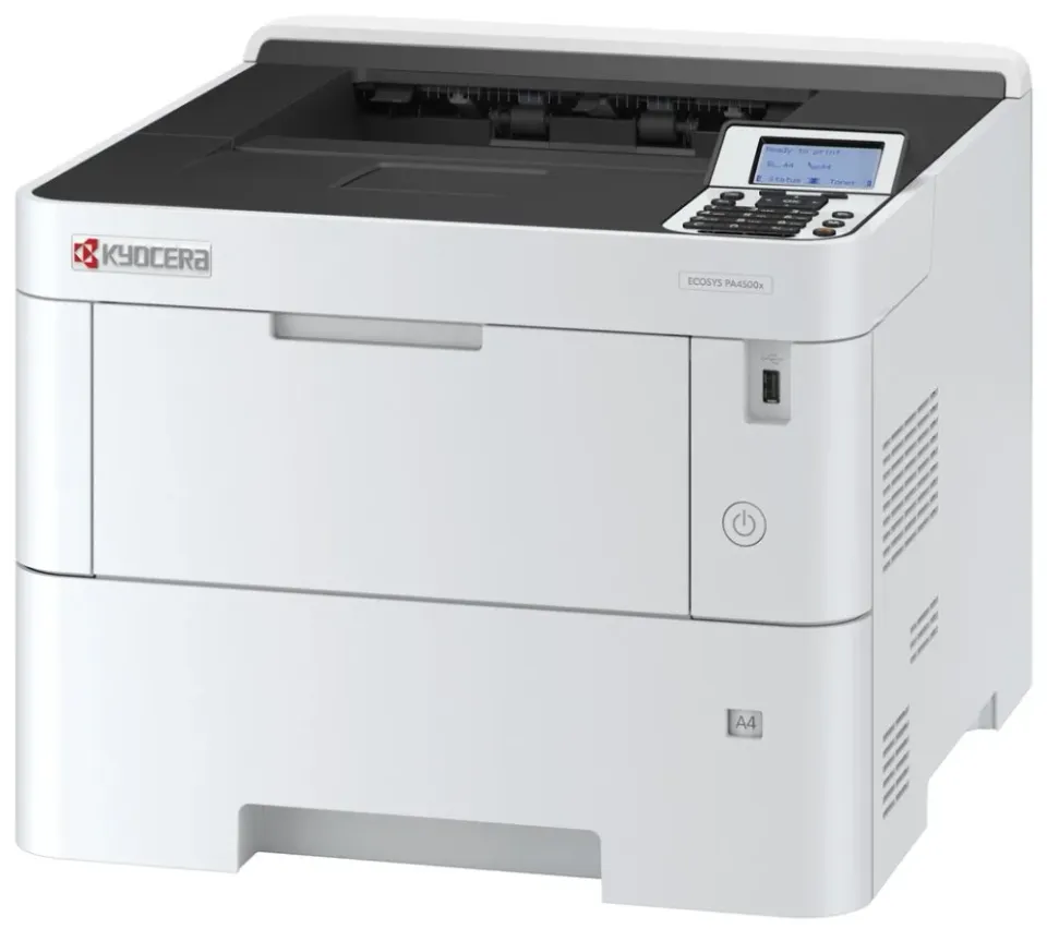 Kyocera ECOSYS PA4500x/ černobílá/ A4/ 45ppm/ 1200x1200 dpi/ PCL+PS3/ 512MB RAM/ Duplex/ USB/ LAN/Displej