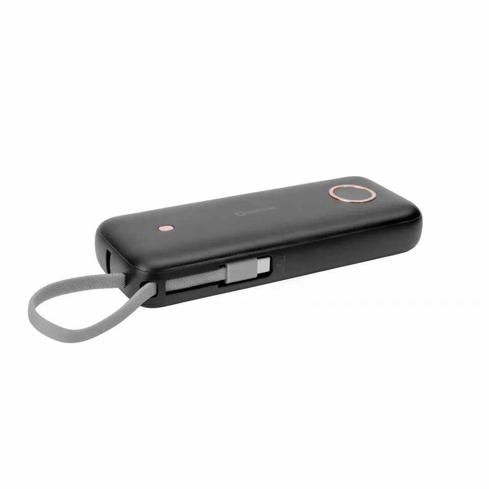 Platinet Powerbanka 20000 mAh 70W Power Delivery, 1xUSB-C, 1xUSB-A, kabel USB-C 1m, černá