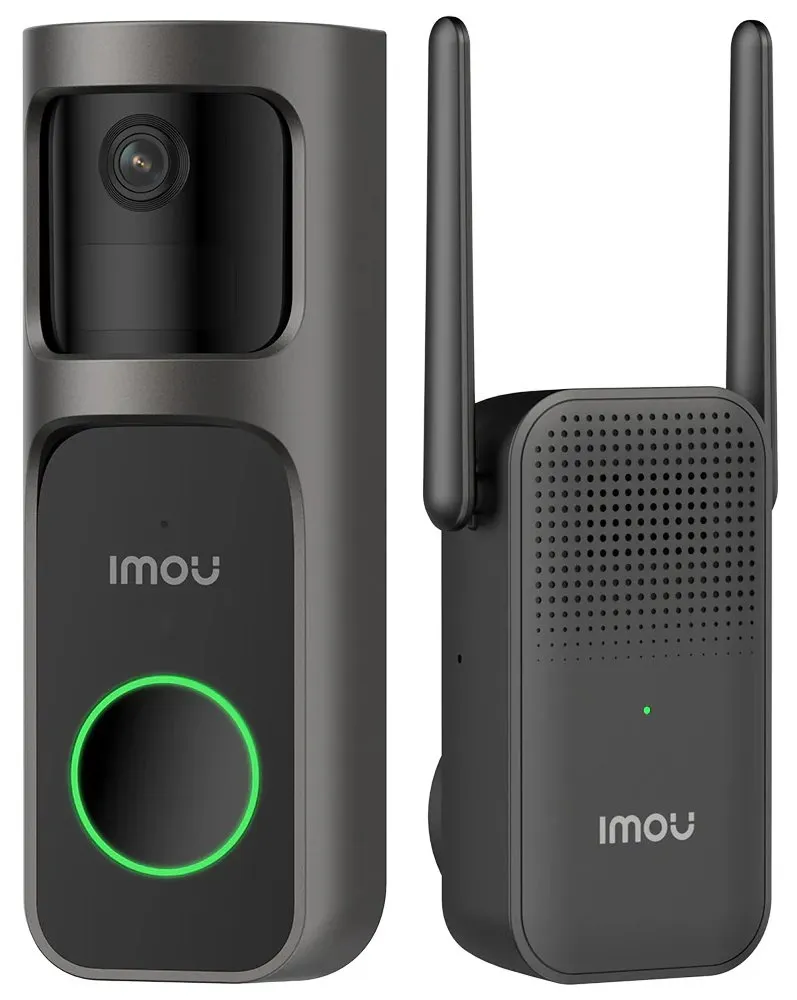 Imou chytrý domovní zvonek 2S Kit/ Wi-Fi/ 3Mpix/ 2048 x 1536/ H.265/ senzor pohybu/ IR přísvit/ černý/ CZ app