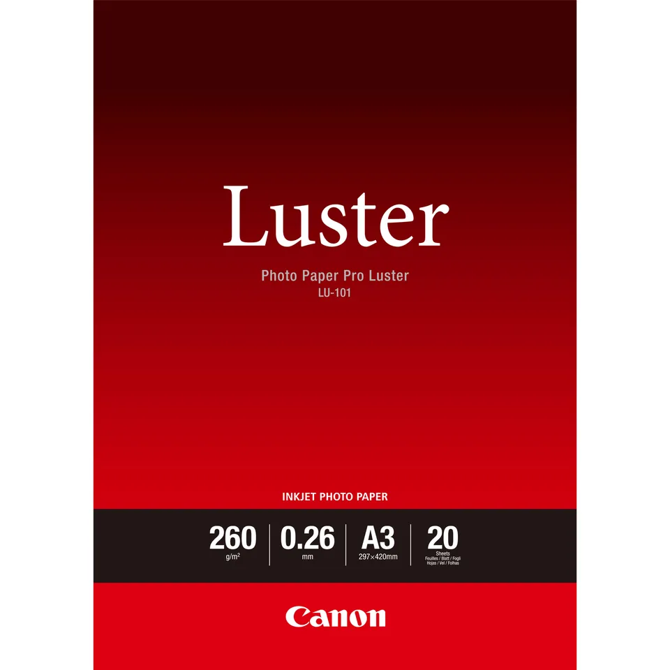 Canon fotopapír LU-101 A3 260 g/m2 20 sheets - lesklý