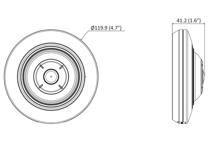 Hikvision DS-2CD2955G0-ISU(1.05mm) - 5MPix IP Fisheye kamera; IR 8m, Audio, Alarm