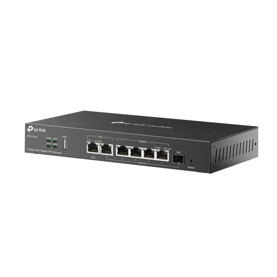 TP-Link ER707-M2 Multigigabitový Omada VPN router ( 1x2,5G WAN/LAN 1x2,5G LAN 4x