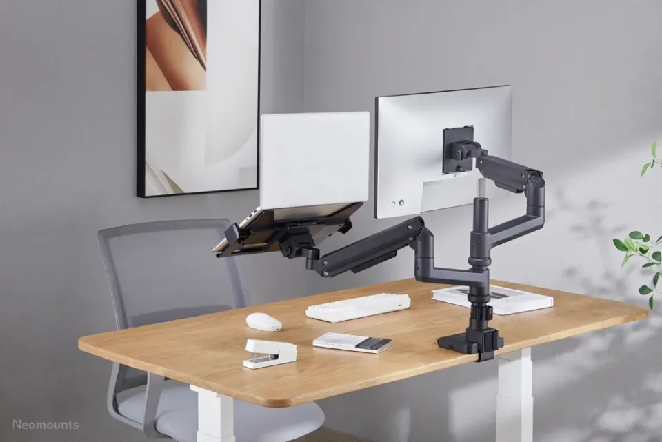 Neomounts ADS20-425BL1 / Držák na notebook 11,6"-17,3" / doplněk pro stojany VESA 75x75 / nosn. 8kg