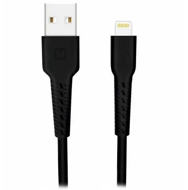 Swissten datový kabel usb / lightning 1,0 m černý