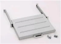 TRITON Police výsuvná 19", 1U/350mm plnovýsuv, nosnost 30kg, šedá