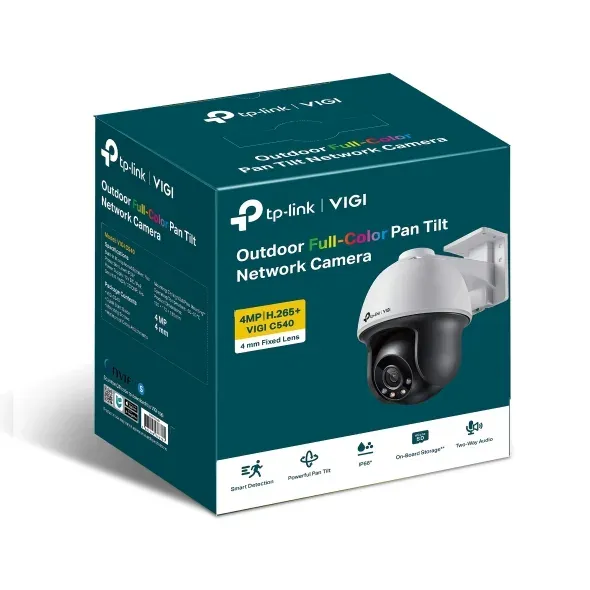 TP-Link VIGI C540(4mm) PTZ dome kamera, 4MP, 4mm, Full-Color